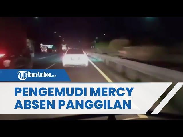 UPDATE Pengemudi Mercy yang Halangi Ambulans di Jalan Tol Tangerang-Merak Absen Panggilan Polisi