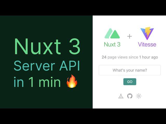 Quick demo of Nuxt 3 Server API