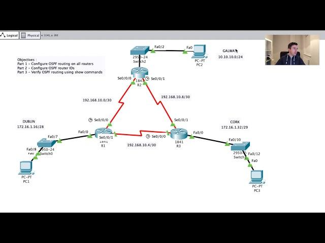 How to configure OSPF in Cisco Packet - Part ONE