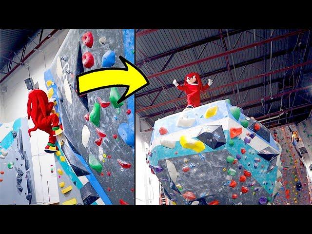 KNUCKLES GOES ROCK CLIMBING IN REAL LIFE!!!