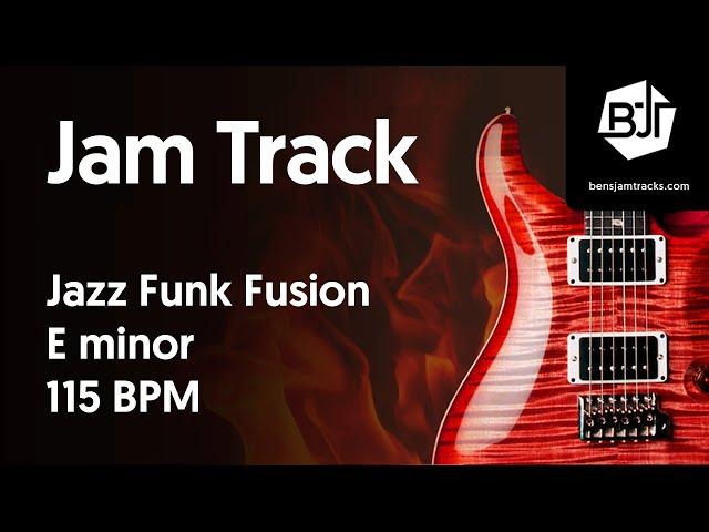 Jazz Funk Fusion Jam Track in E minor "Parallax" - BJT #9