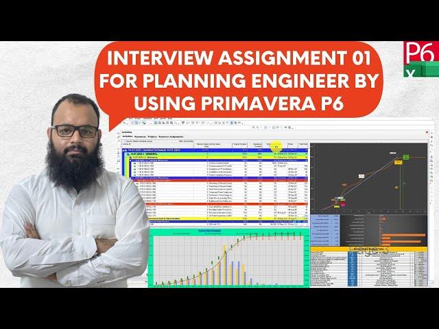 Planning Engineer Interview Assignment 01 by using Primavera P6 | Construction of Office Building