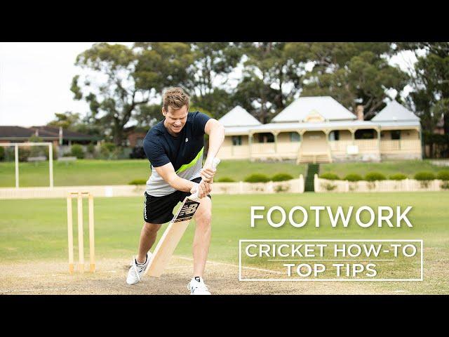 Footwork | Top Tips | Cricket How-To | Steve Smith Cricket Academy