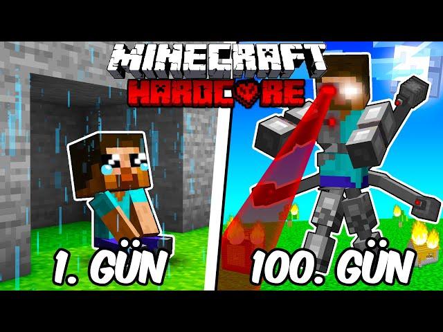 Hardcore Minecraft'ta ROBOT HEROBRINE Olarak 100 Gün Geçirmemin Hikayesi...