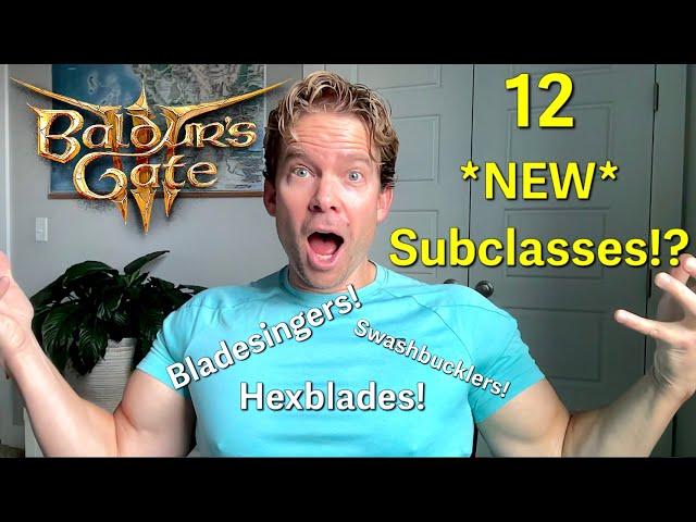 12 NEW Subclasses for BG3!?