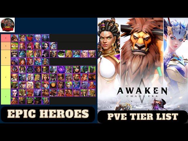 Awaken: Chaos Era - Epic Tier List (PVE)