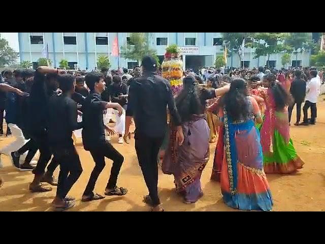 JPNCE B. Tech EEE - DEEE Students participated in bathukamma event.