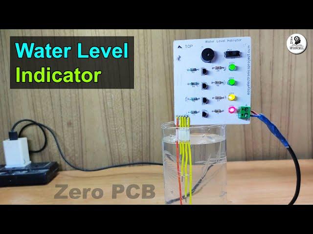 Simple Water Level Indicator with Buzzer