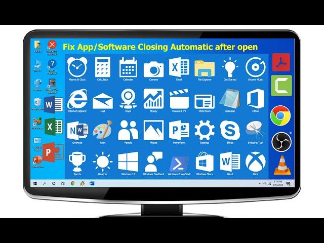 Fix Apps/Software Close Immediately After Launch in windows 10
