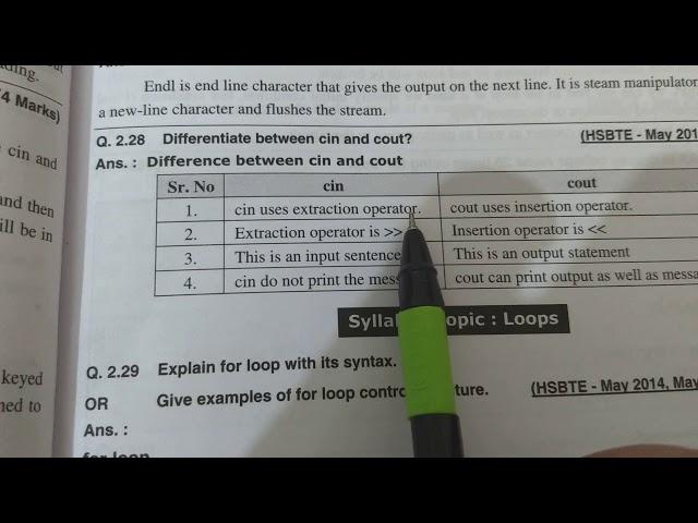 Difference between cin and cout