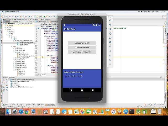 Implement the Bottom Sheet Component on Android Apps