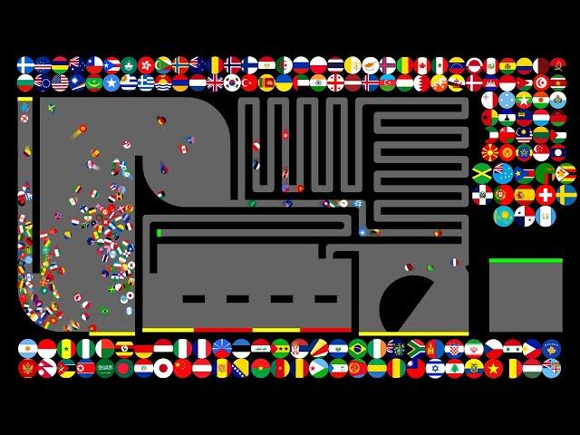 150+ countries marble race | Lizard404