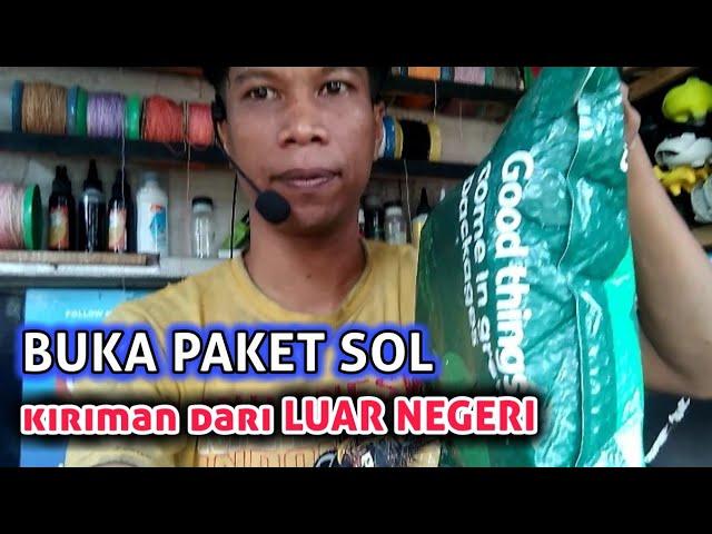 MEMBUKA PAKET SOL SEPATU KIRIMAN DARI LUAR NEGERI