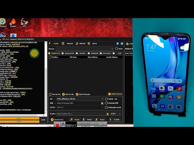 PFT V3.2 Remove FRP Tool [[ Tested Mediatek Xiaomi ]]