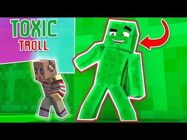 TOXICKÝ SLIME TROLL !! ️ HOLKA VS KLUK !! SCHOVKA V MINECRAFTU !