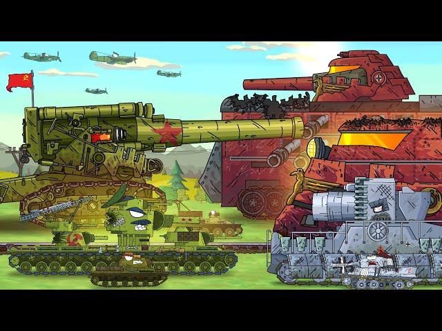 All series Mortar vs Armored Train - Cartoons about tanks