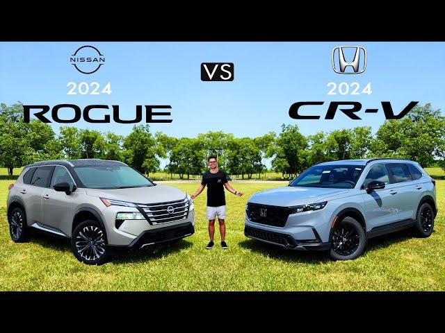 TOP RIVALS! -- 2024 Nissan Rogue Platinum vs. 2024 Honda CR-V Sport Touring: Comparison