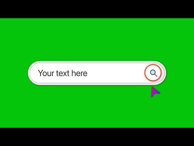 Search Bar Green Screen Template | Free Download