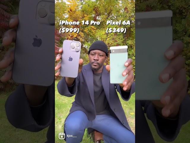 iPhone 14 Pro Vs Pixel 6A Camera Test  #shorts #googlepixel #giftfromgoogle