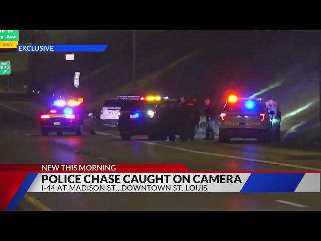 2 in custody after police pursuit ends in Downtown St. Louis