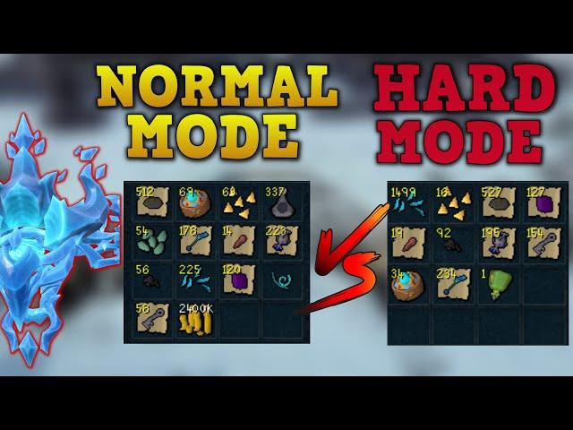 Is The Arch Glacor CRAZY Profit? Normal Mode VS Hard Mode - Loot Comparison - Runescape 3 2021