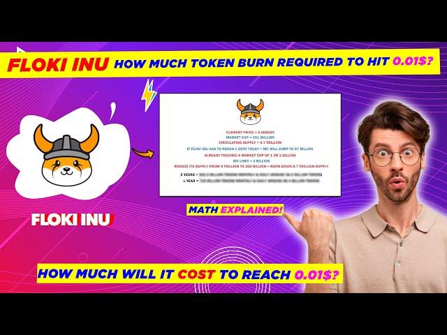  How Much Daily Token Burn is Required for Floki Inu To Reach 0.01$?