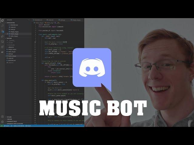 Create a discord music bot using python