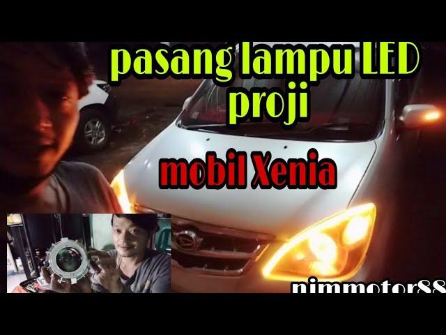 Tutorial Cara pasang lampu LED proji mobil Xenia