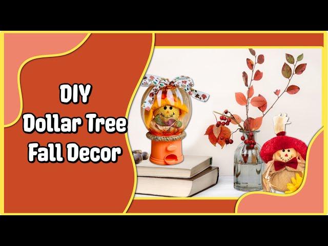 DIY Fall Pumpkin Mini GumBall Machine Harvest Decor | Craft Ideas For 2022 | Easy Dollar Tree DIY