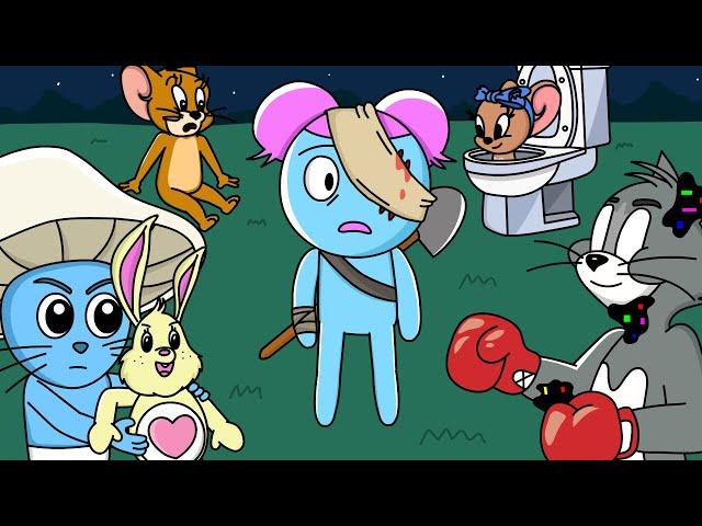 Corrupted Tom & Jerry 4 / Smurf cat / Skibidi Toilet Invasion (Animation)