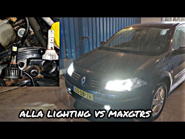 Renault Mégane 2 - Led Bulb comparison "f2 leds vs xhp70" install video