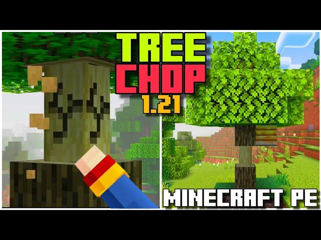 TREE CHOP + CAPITATOR🪓 ADDON for BEDROCK | MINECRAFT PE 1.20-1.21 #addons