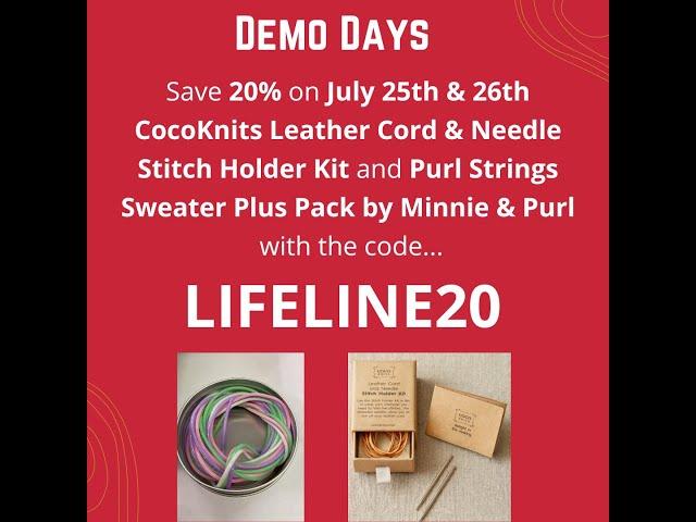 Demo Days 2022: CocoKnits Stitch Holders and Purl Strings