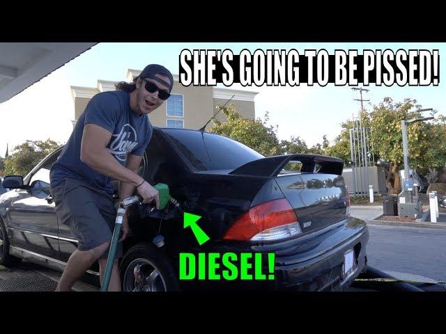 I PUT DIESEL IN MY GIRLFRIEND'S CAR!