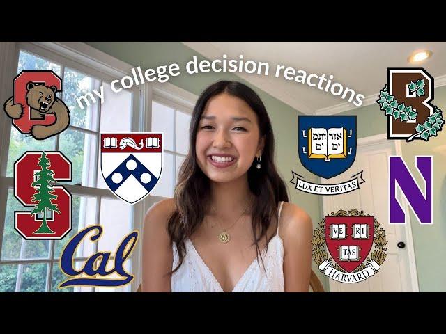 COLLEGE DECISION REACTIONS 2022| Stanford acceptance, Ivies, UC’s, Top 20’s