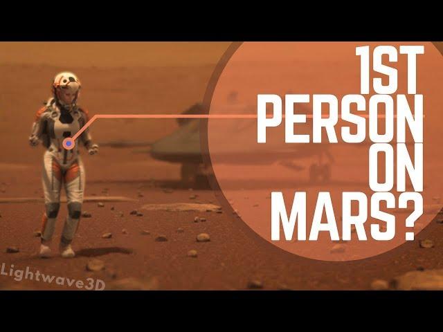 #Lightwave - my next test - First person on Mars