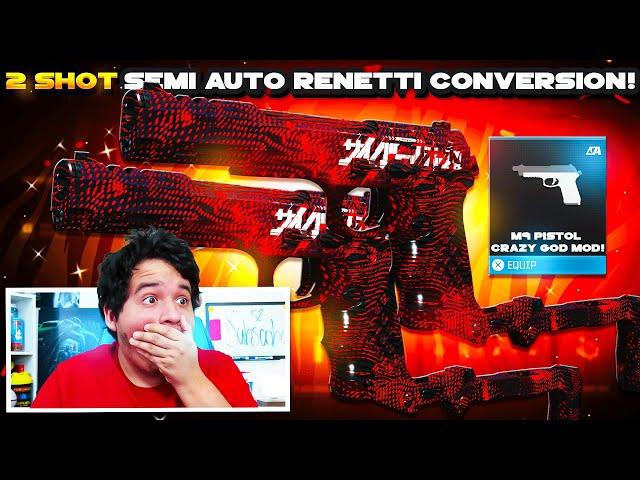 NEW 2 SHOT "M9 RENETTI" SEMI CONVERSION LOADOUT in MW3!  (Best Renetti Class Setup Jak Intimidator)