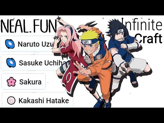 Creating EVERY Naruto Main Characters in infinite craft [ SPEEDRUN ]