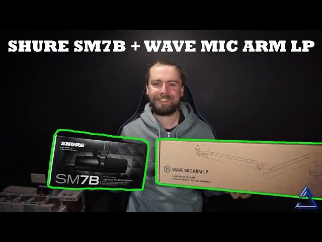 Shure SM7B + Elgato Wave Mic Arm LP UNBOXING w/ SETUP TOUR