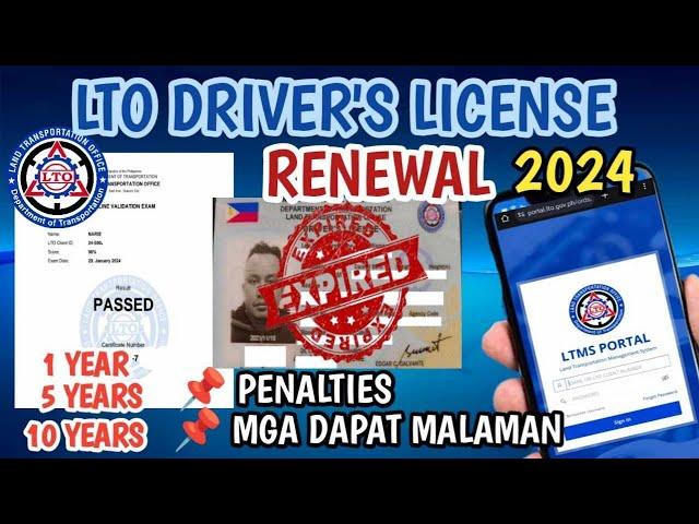 Paano Magrenew ng Lisensya 2024 | How to Renew LTO Driver's License | Driver's License Renewal 2024