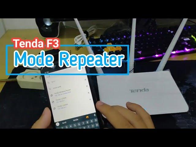 Router Tenda F3 Setting Universal Repeater Mode