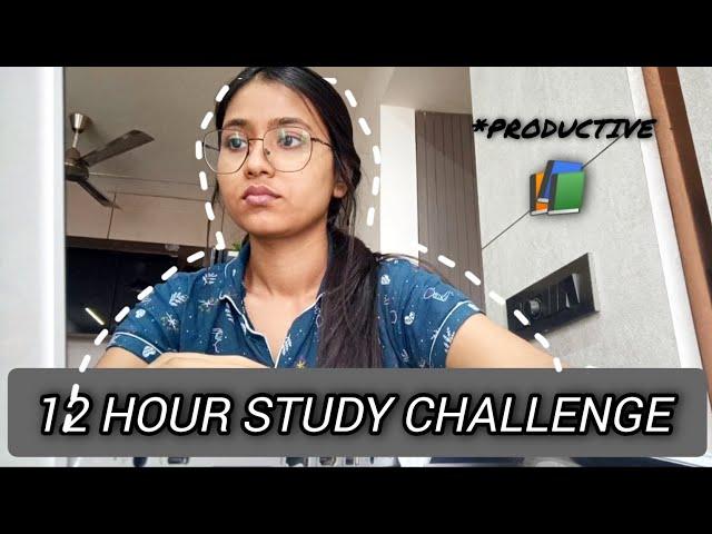 I took *12 HOUR STUDY CHALLENGE*!!!!