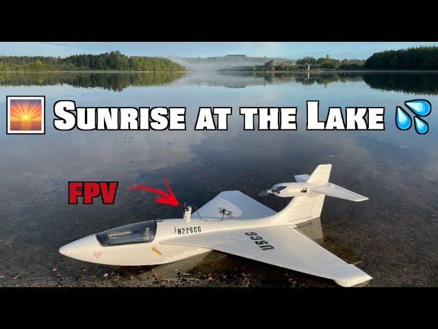  Polaris Sea Plane FPV Wing - Sunrise on the Lake... or is it a big Mirror?! 