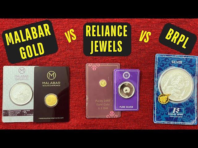 Malabar Gold vs Reliance Jewels vs Bangalore Refinery Gold Coin BuyBack - Should you buy Gold?