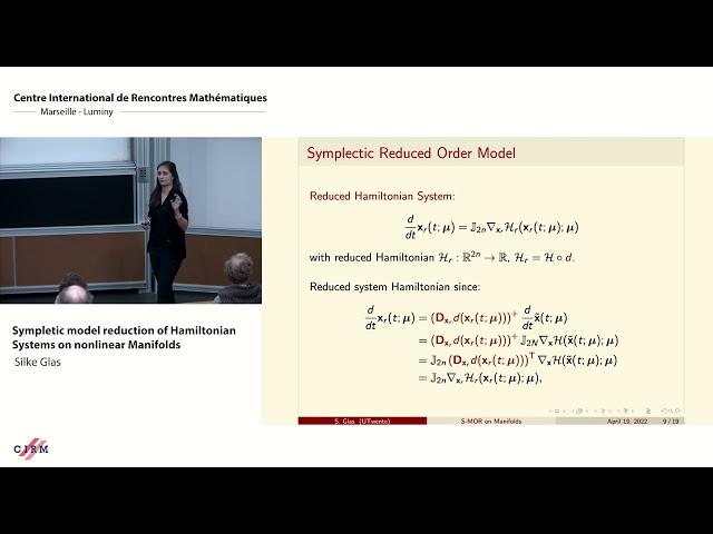 Silke Glas: Symplectic model reduction of Hamiltonian systems on nonlinear manifolds