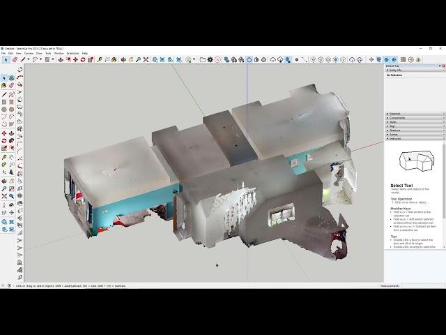 3D Point Cloud to SketchUp workflow