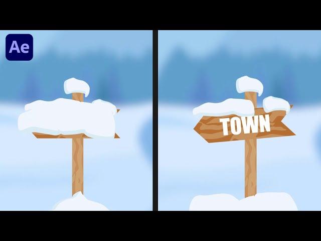 Snow Pieces Falling Animation in After Effects Tutorials