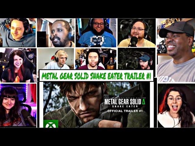 Metal Gear Solid Official Trailer 1 REACTION MASHUP - Snake Eater