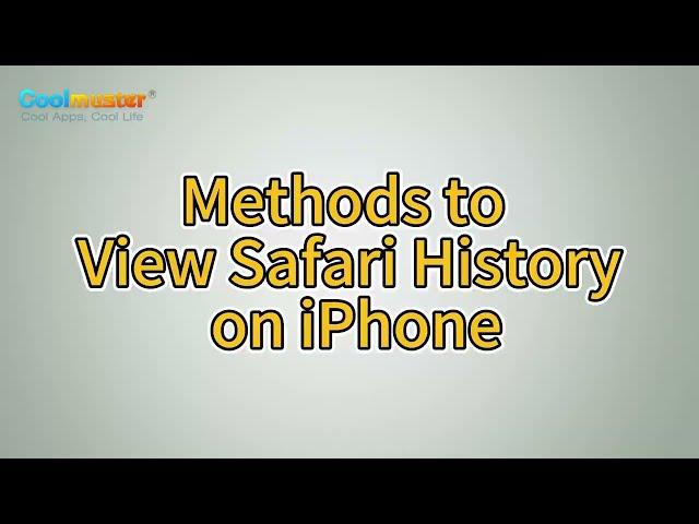 How to View Safari History on iPhone? [2 Ways]