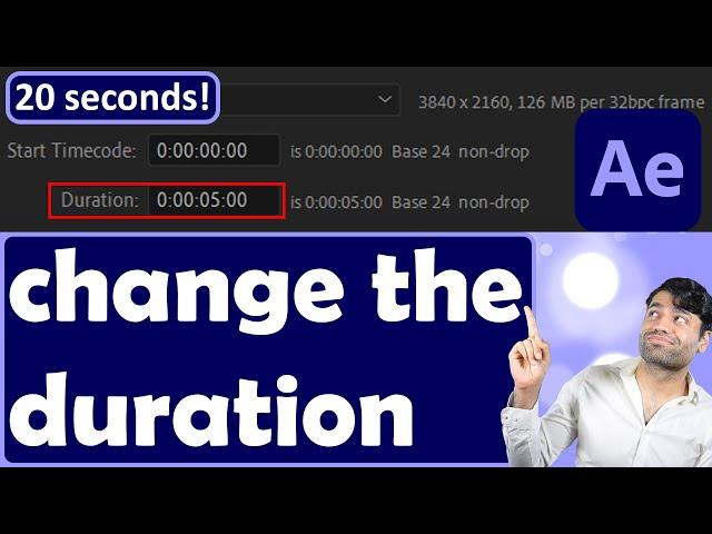 How to change the duration in After Effects